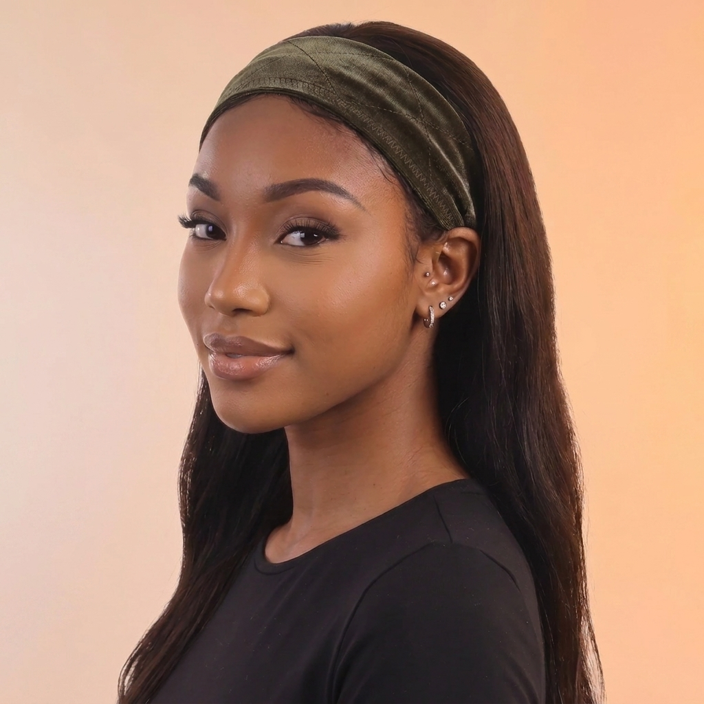 Velvet wig hair band