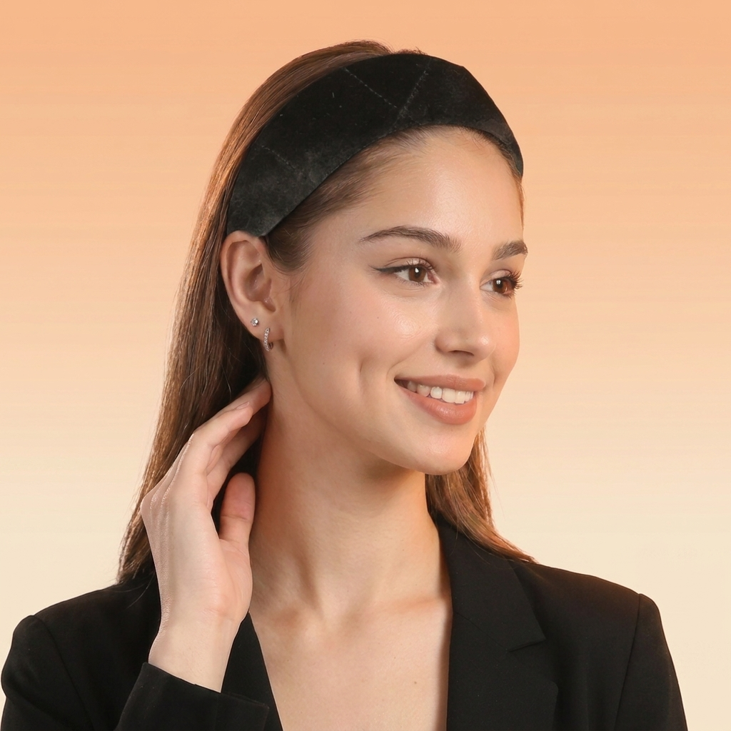Velvet wig hair band